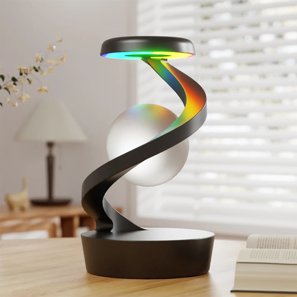 AtmosGlow 2025 – Draaibare LED-nachtlamp & draadloze oplader in één