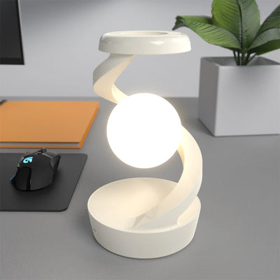 AtmosGlow 2025 – Draaibare LED-nachtlamp & draadloze oplader in één