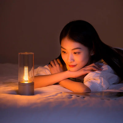 CandleGlow – Vintage Oplaadbare Sfeerlamp met Warme LED-verlichting