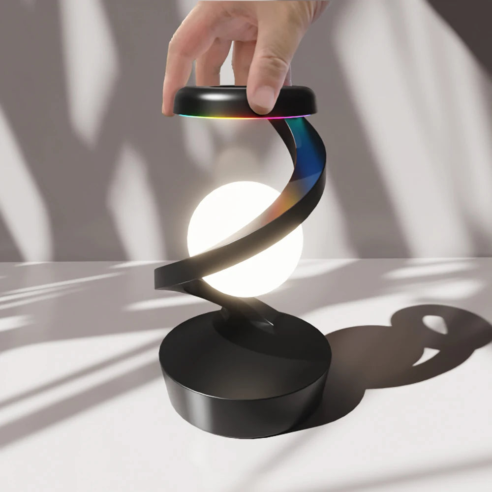 AtmosGlow 2025 – Draaibare LED-nachtlamp & draadloze oplader in één