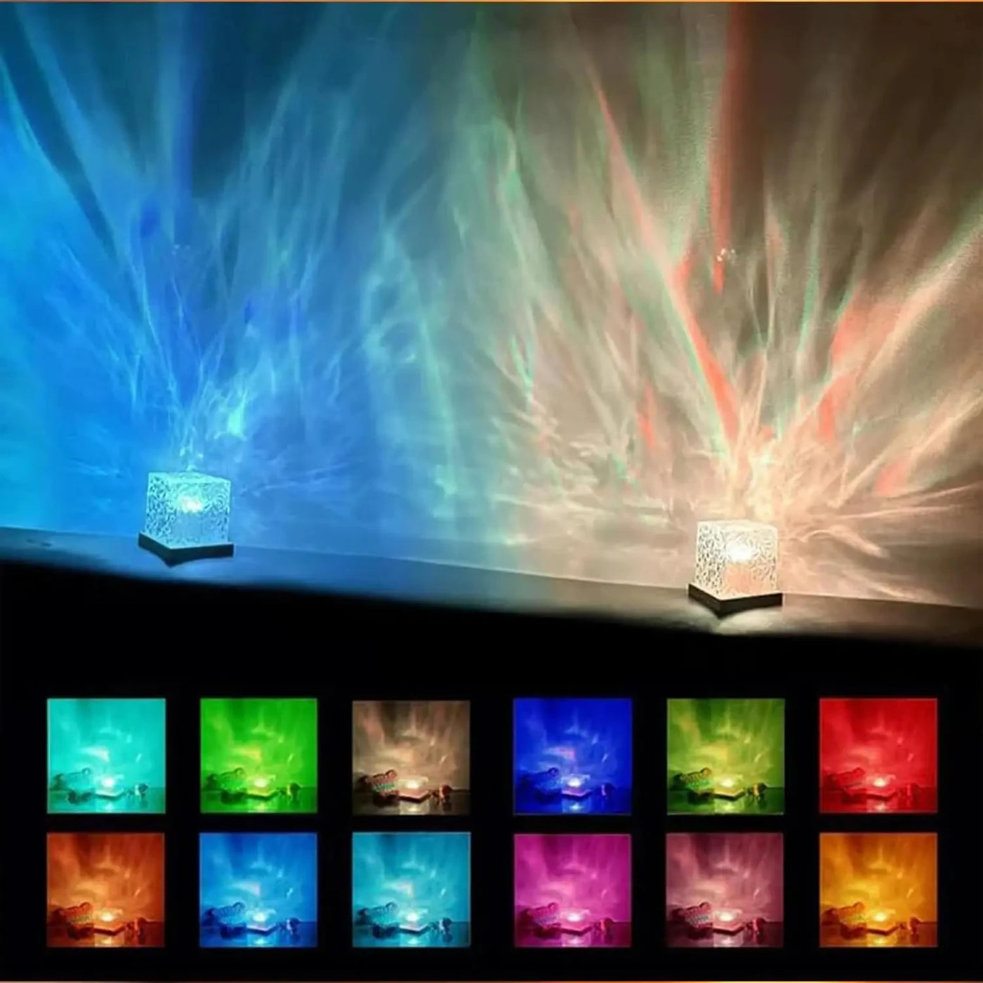 AuroraWave – Projector Lamp met Noorderlicht & Oceaangolf Effect