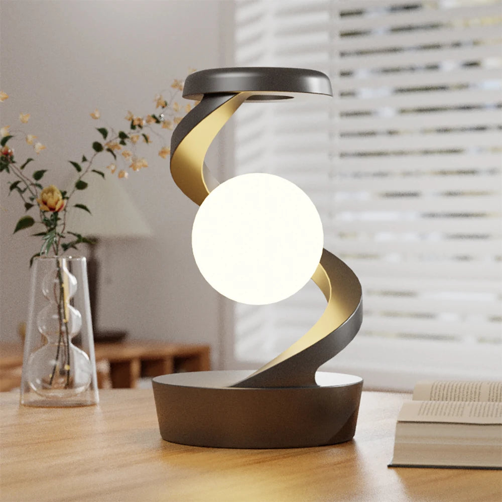 AtmosGlow 2025 – Draaibare LED-nachtlamp & draadloze oplader in één