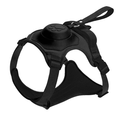 HybridHound – Auto‑Lock Hondenharnas met Intrekbare Riem