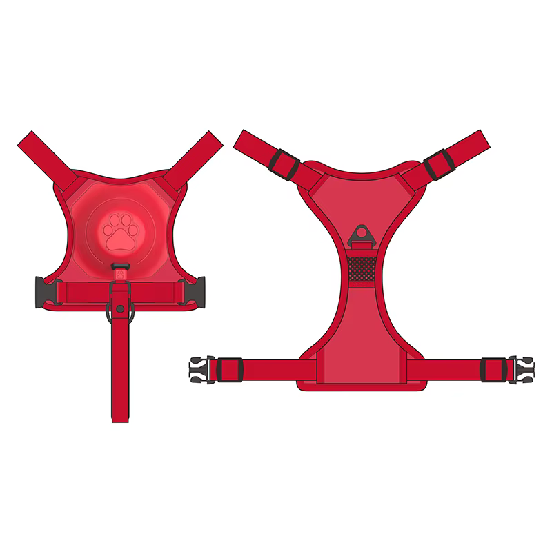 HybridHound – Auto‑Lock Hondenharnas met Intrekbare Riem